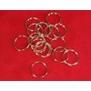 15mm - 50pc Double Loop "Jump Rings" in Antique Silver