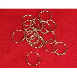 15mm - 50pc Double Loop "Jump Rings" in Antique Silver Style (JC114) DIY Crafting by Wholesale Charms