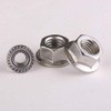 M8 Stainless Steel Serrated Flanged Nuts Hex Flange Nut