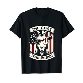 Patriotic The Goat Whisperer 4th of July Goat Farmer Rancher T-Shirt