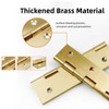 4 Pcs 1" Door Hinges Brass Folding Hinges for Gate