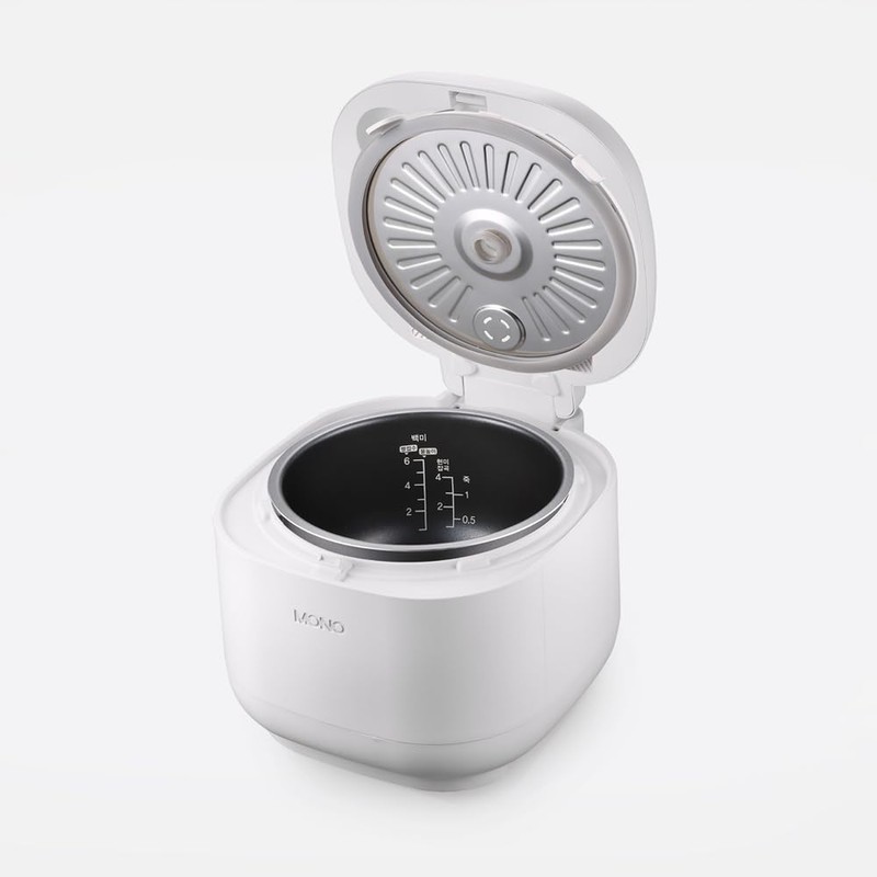 PN Poongnyun Micom Mono 6 Electric Rice Cooker, White, 6