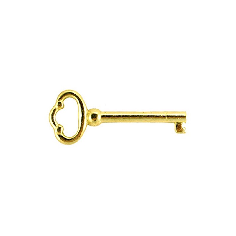 Generic KY-2 REPRODUCTION BRASS PLATED HOLLOW BARREL KEY