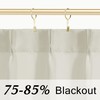 Lino Rosa 30 Inch Cream Short Curtains for Small Window
