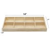 Creative Hobbies 8 Section Wooden Trays, 14" × 7" Rectangular