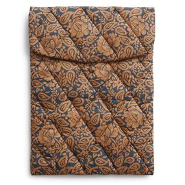 Vera Bradley Featherweight Large Envelope Tech Sleeve, Lotus Montage Roasted Pecan