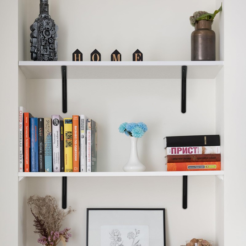 16 Pack L11 x H 8" Black Heavy Duty Shelf