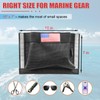 2Pcs Mesh Boat Storage Bag,Boat Organizers and Storage Self-Adhesive,10"x7"
