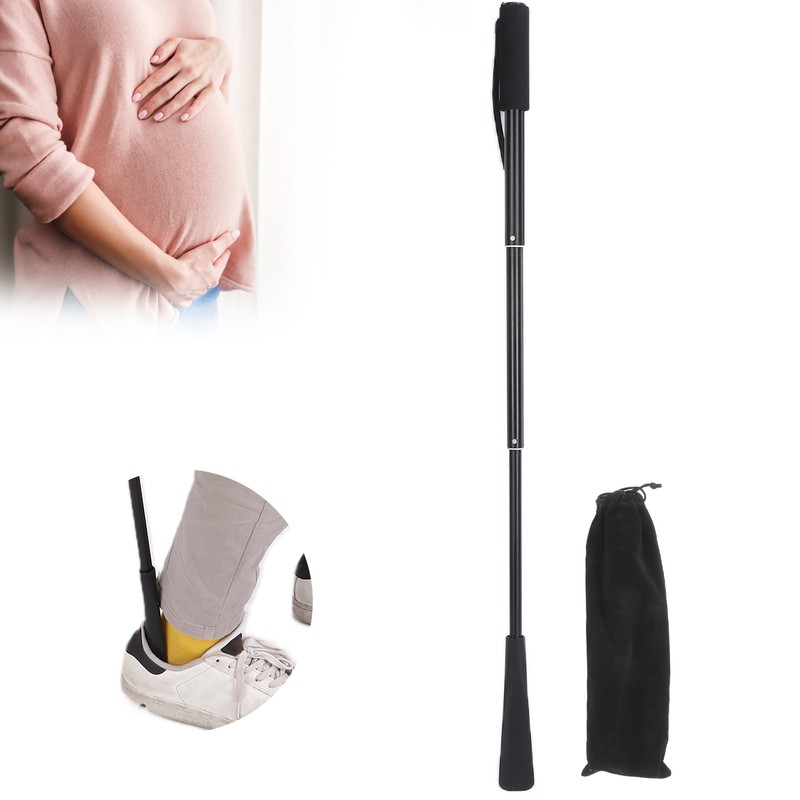 Long Handle Shoe Horn for Seniors Portable Retractable Long Handled