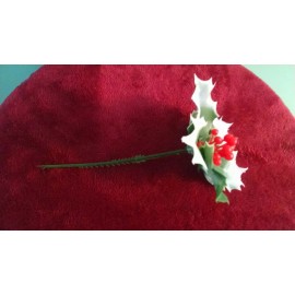 General Foam Holly Leaf Berry Pick , Set of 3 , Blow Mold Replacement Part (Mrs Claus)