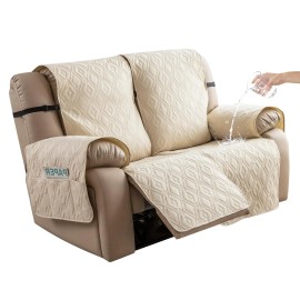 Genina Waterproof Loveseat Recliner Cover Non-Slip, Sofa Cover for Reclining ...