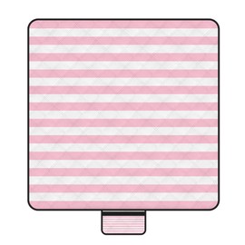 Waterproof Picnic Blankets,79''x79'' Extra Large Foldable Sandproof Beach Blanket,Portable 3-Layer Polyester Outdoor Picnic Blanket for Grass Lawn,Beach,Family Camping,Park,Travel-Pink Stripe