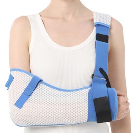 Willcom Arm Sling for Shoulder Injuries with Waist Belt, Immobiliser Clip Support for Sleeping, Rotator Cuff Surgery (Breathable Version, Right Arm M)