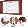 LLi Cufite 3 Rings Check Binder for End-Stub Deskbook Checks,