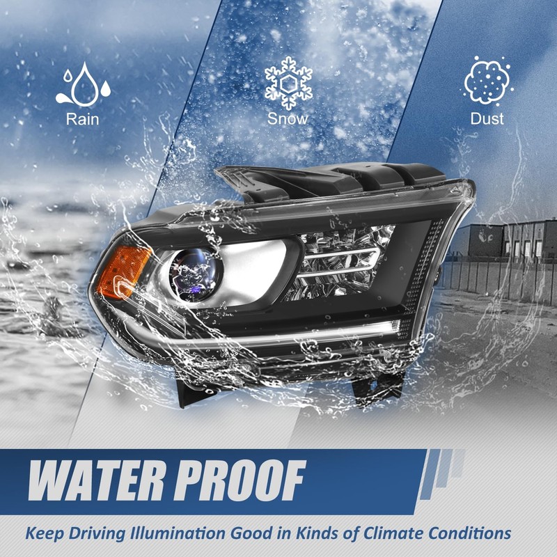 Auto Dynasty CH2503256 OE Style Passenger/Right Side Projector Headlight Lamp