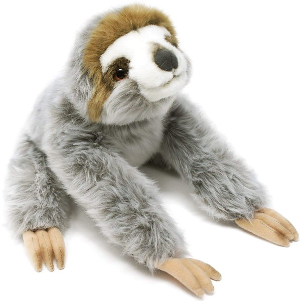 VIAHART Tiger Tale Toys Sloth Plush Toy Realistic 11.8 inches