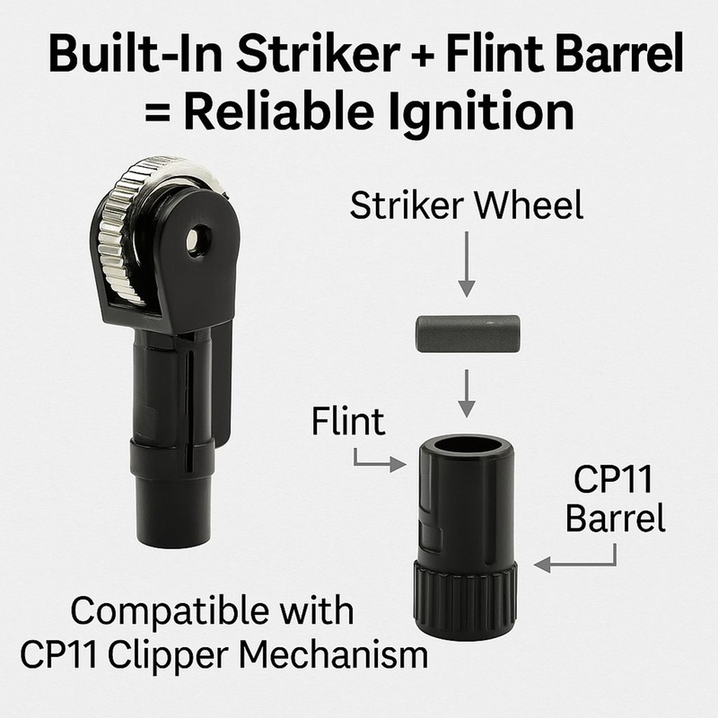 IN SELECT Replacement Flint System for Clipper Lighter CP11 -
