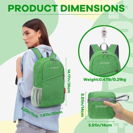 ZOMAKE Folding Backpack, 3.2 gal (10 L), Small, Outdoor Backpack, Waterproof, Lightweight, Eco Backpack, Portable Backpack, Mountain Climbing, Camping, Travel, Sports, Disaster Prevention, Bicycle,