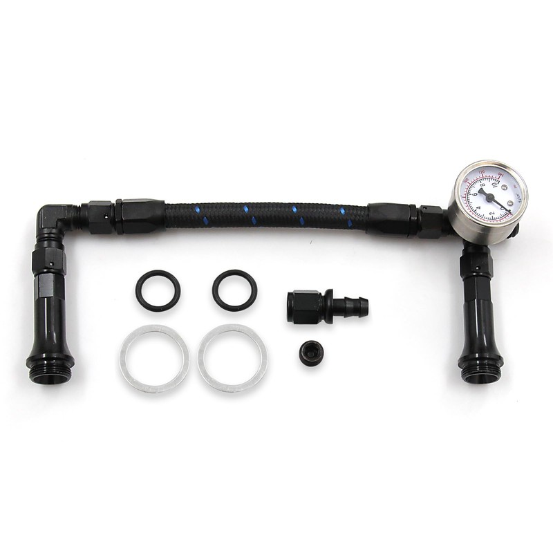 LVOUP 4150 Carburetor Fuel Line Kit AN6 Dual Feed Fuel