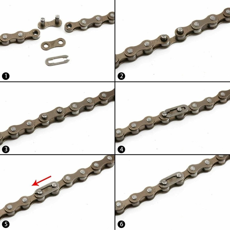 TDR Single Speed BMX Fixie Fixed Gear Bike Chain, 128