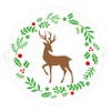 Decora 9270976 Stencil Reindeer Diameter 25 cm Plastic