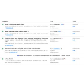 Goody Nonslip Womens Elastic Hair Tie - 8 Count, BROWN - 4MM