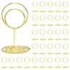 30Pcs Table Number Holders,Wire Place Card Holder Table Sign Holder