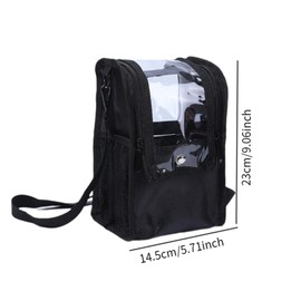 Generic Toiletry Case Makeup Case Clear Window with Handle Large Capacity Waterproof Cosmetic Bag Travel Storage Bag for Home Bedroom