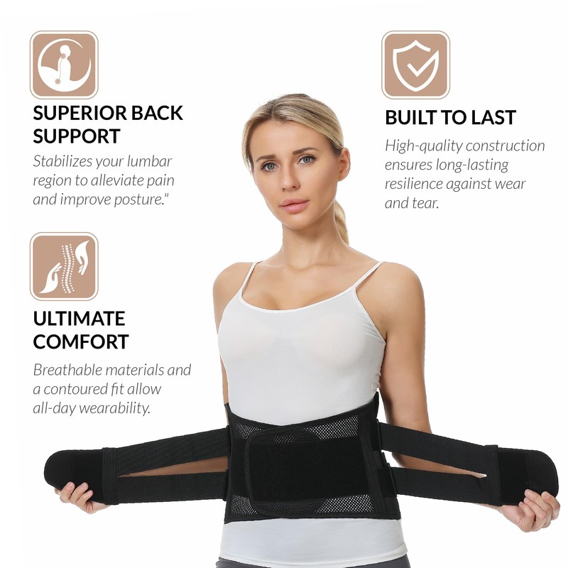 NeoTech Care Lower Back Brace for Women or Men, Lumbar