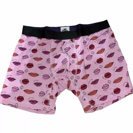 MeUndies Lips Print Boxer Brief Sz Medium Gift Free Pair With purchase