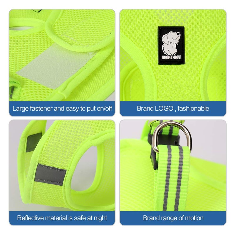 Evel Cat Harness and Leash, Ultra-Light, Escape-Proof, Adjustable, Soft Mesh