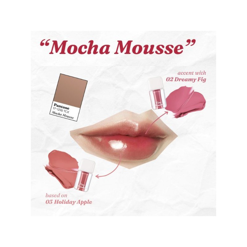 TINY WONDER Hyper Dewy Lip Tint 3.4g, Color:02 Dreamy Fig