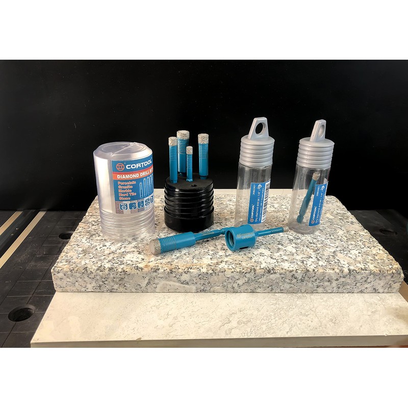 CORTOOL Dry Diamond Drill Bits 1/4 Inch for Porcelain Tile