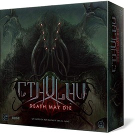 CMON Cthulhu Death May Die  Juego de mesa de misterio y horror cooperativo para adultos y jóvenes  a partir de 14 años  de 1 a 5 jugadores  90-120... 