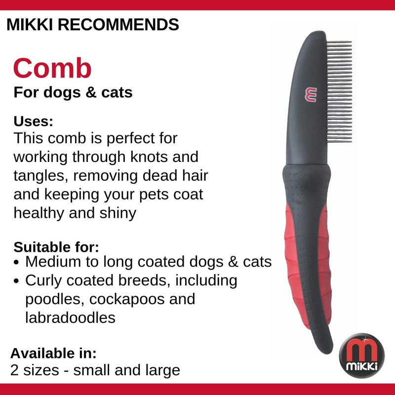 Mikki Dog, Cat Grooming Comb - Matt and Tangle Remover-