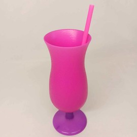Oasis Supply, 8" Super Jumbo Boldly-Colored Unwrapped Spoon Straws, Designed for Large Drinks and Desserts, Count (500)