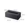Yamazaki 5805 Compact Tissue Case, High Type, Black, Compatible Size:
