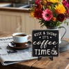 Farmhouse Coffee Bar Sign, Rise & Shine It's Coffee Time
