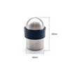 Door Stop Floor Mounted Concealed Fixing Dome Top Satin Stainless