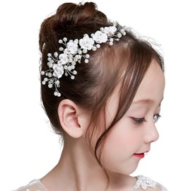 [MajuMaju] Hair Accessory Piano Recital Headdress Girls Children Handmade Handmade Arrangement Hair Ornament (D) (PHC18)