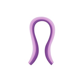 100Pcs Quilling Paper Strips, Gradient Quilling Paper Set Quilling Strips with Length 54cm Width 5mm for DIY Arts and Crafts, Purple