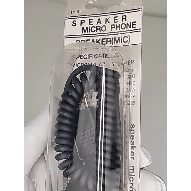 Vintage Speaker Micro Phone Black