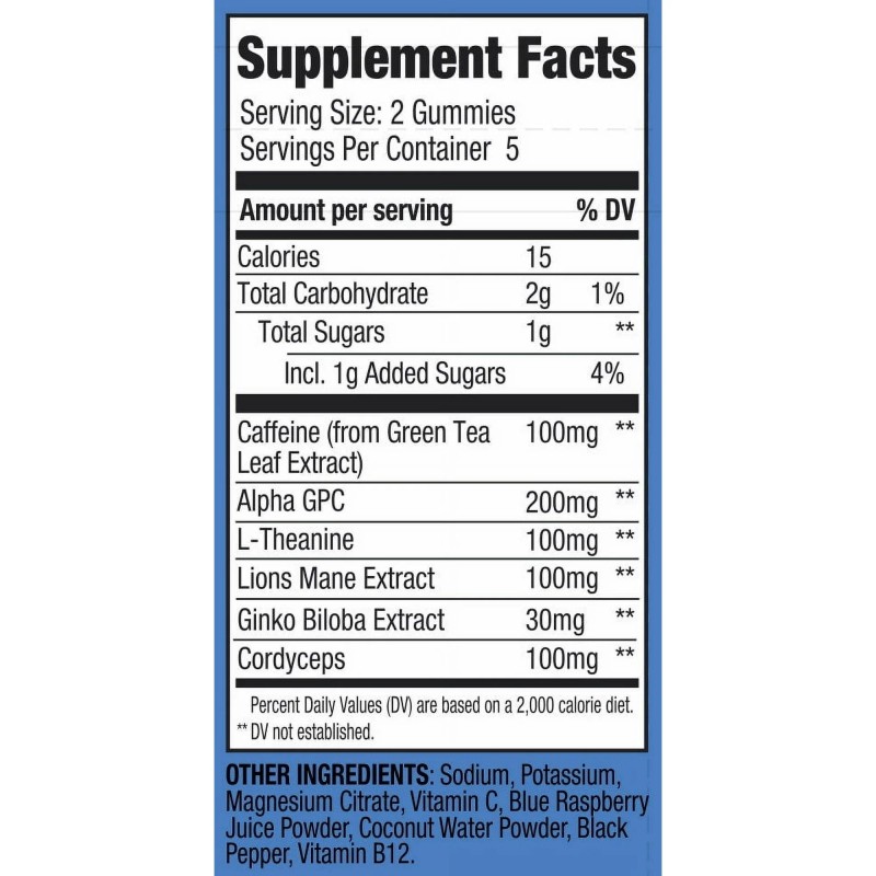 HELO Energy Gummies, Blue Razz (10CT)