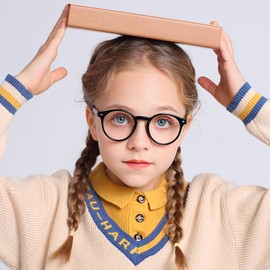 SANHOOPOLO Kids Blue Light Blocking Glasses 3 Pack Kids Computer Gaming Blue Blockers Glasses for Boys Girls Age 3-11 (Black + Dark blue +Light blue)