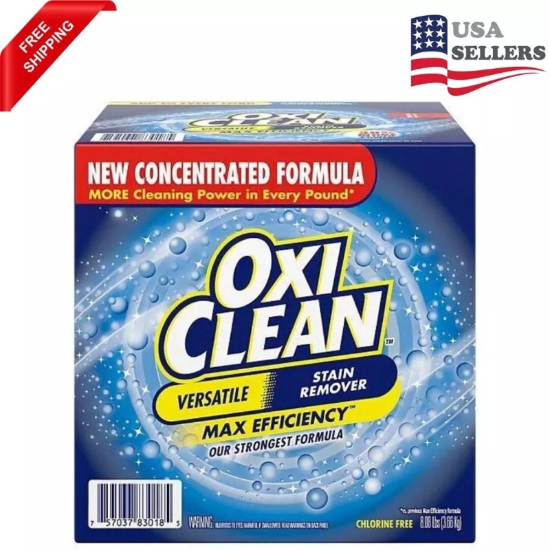 Oxiclean Concentrated Max Efficiency Versatile Stain Remover Powder (8.08 Lbs.)