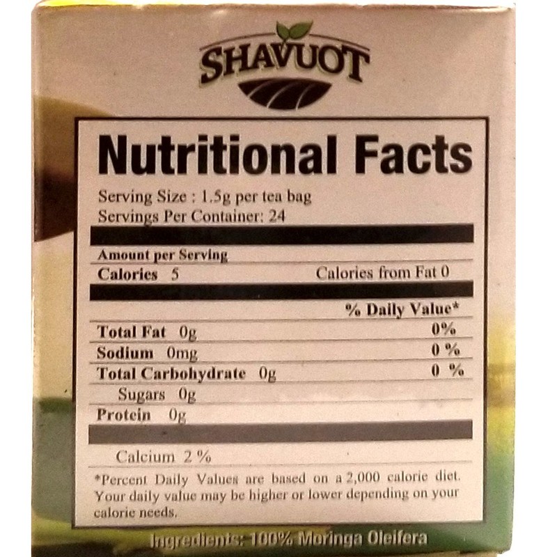 Shavuot MORINGA Tea 24 Tea Bags
