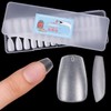 Missgooey Nail Tips, Short Ballerina, Sanded Nail Tips, Set of
