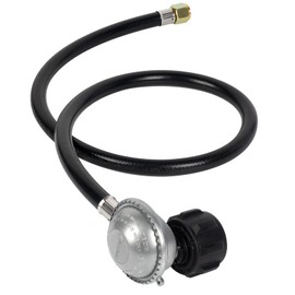 SHINESTAR - Regulador de parrilla de gas y manguera de 3 pies, parte de repuesto para regulador de propano para parrilla y estufa de campamento y parrilla Blackstone, con tuerca hembra de 3/8