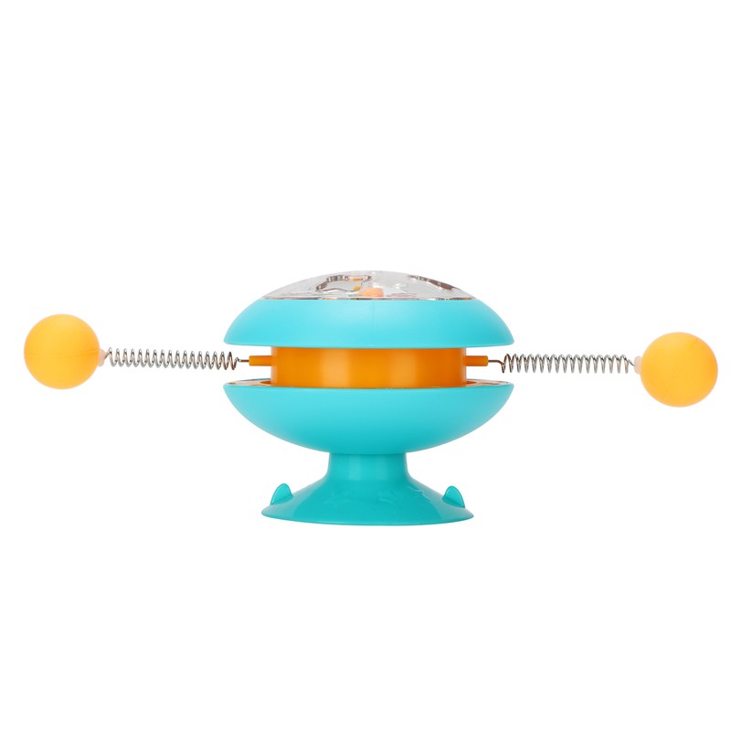 Windmill Spring Interactive Cat Catnip Toy Funny Cat Turntable Teasing