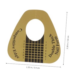 LALAFINA 200pcs Double Thick Nail Tip Forms Acrylic Uv Gel Extension for Professional Nail Art Easy Separation for Wide Thumbs Fingers Fit